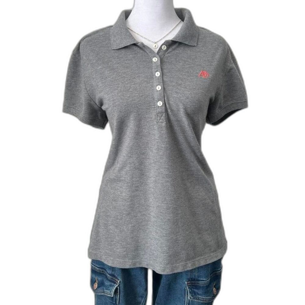 Aeropostale grey polo shirt classic logo